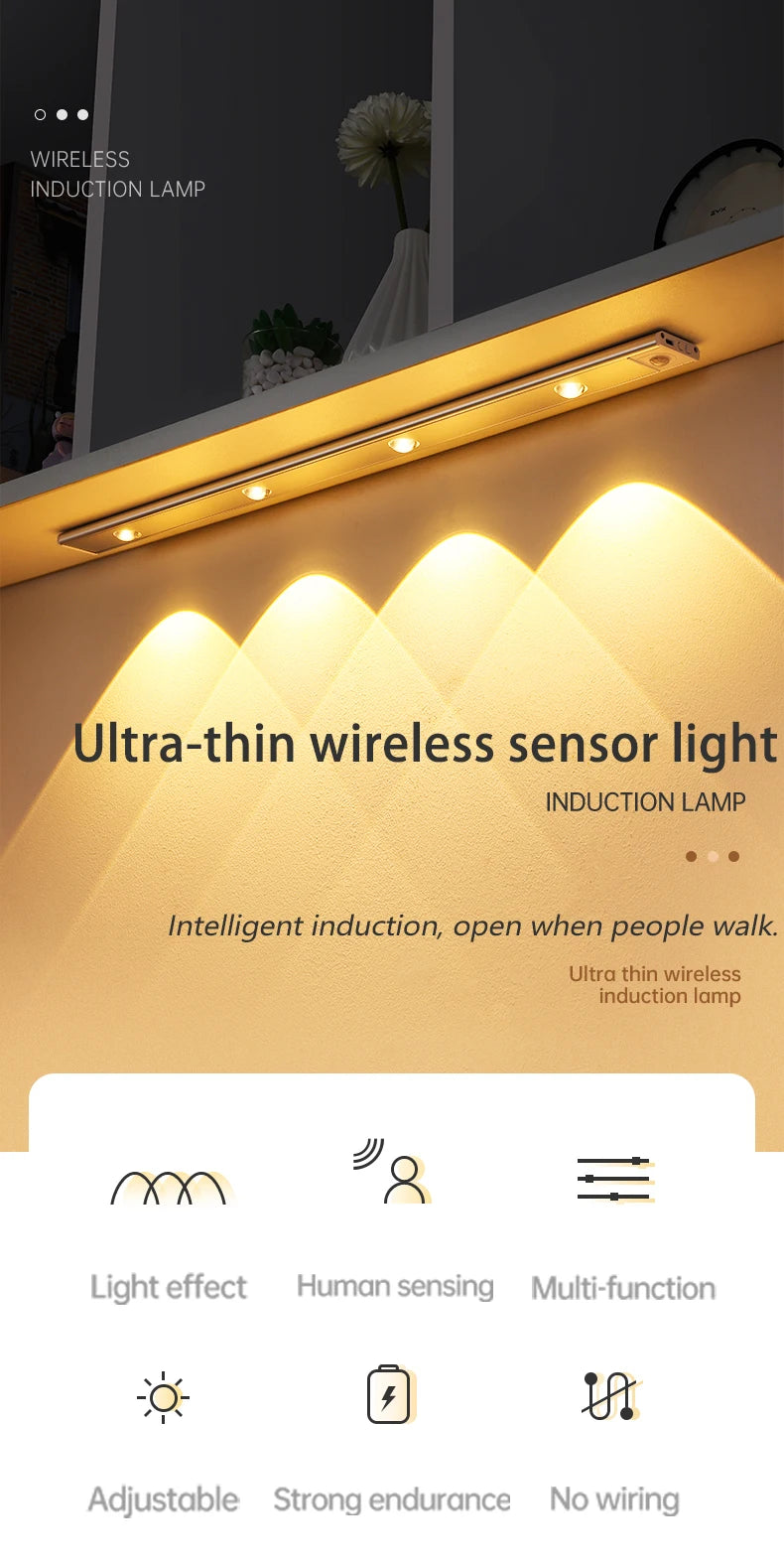 GlowSense™ Motion Sensor LED Light