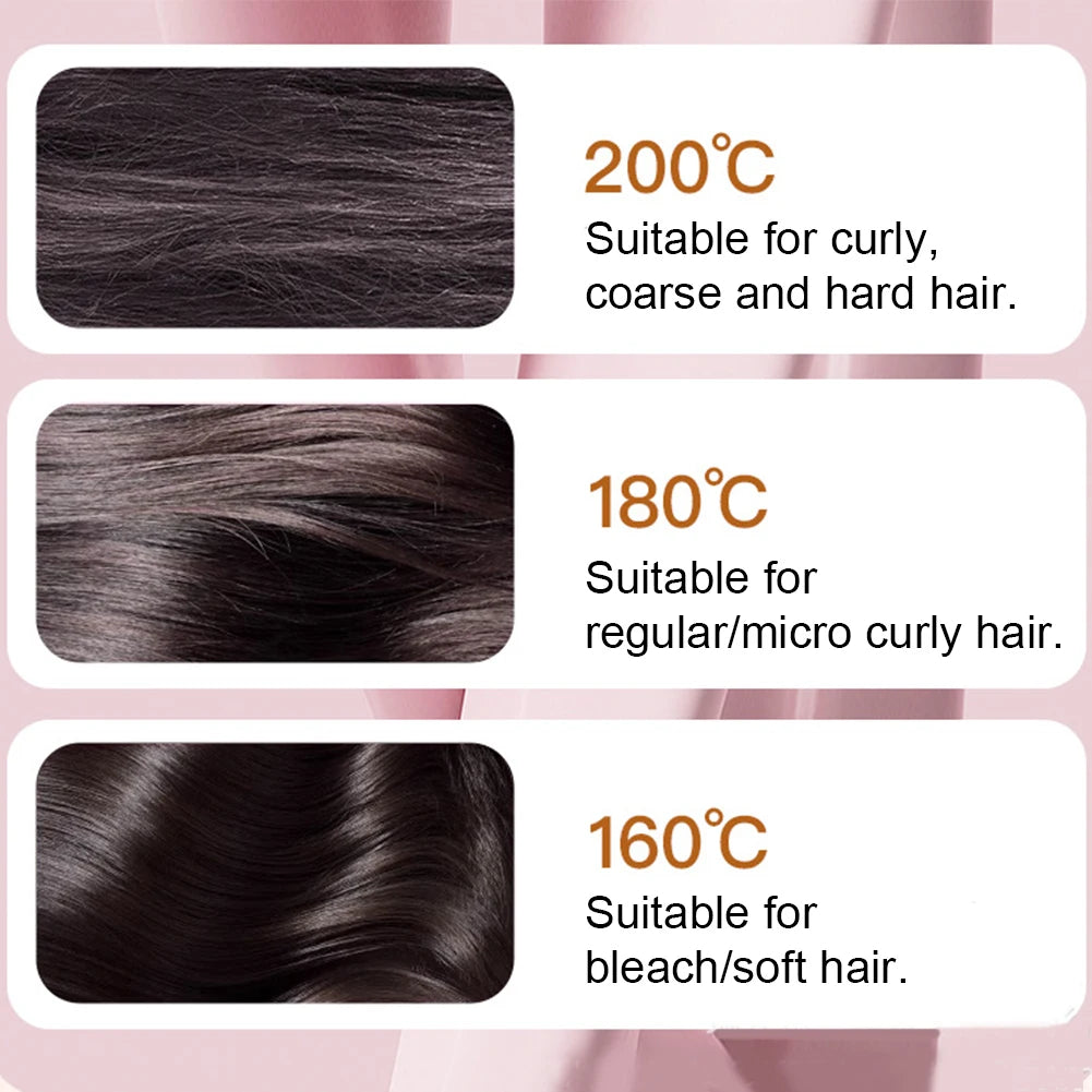 SmoothGo Styler Rechargeable mini hair straightener comb for effortless styling anywhere.