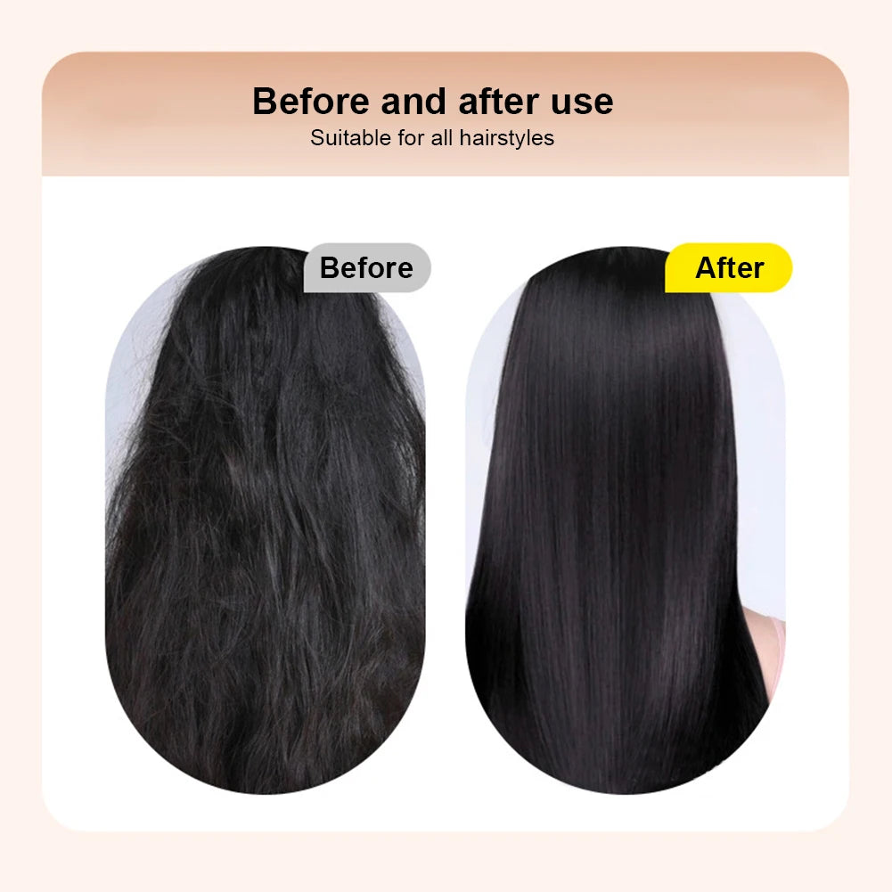 SmoothGo Styler Rechargeable mini hair straightener comb for effortless styling anywhere.
